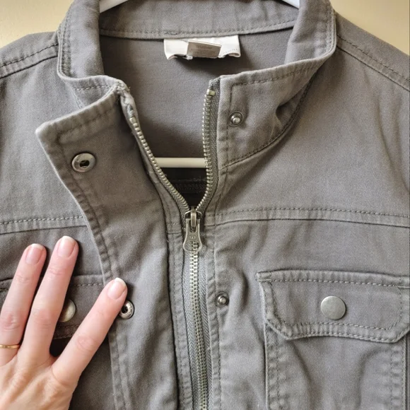 Loft Gray Utility Jacket XXSP - Picture 8 of 8